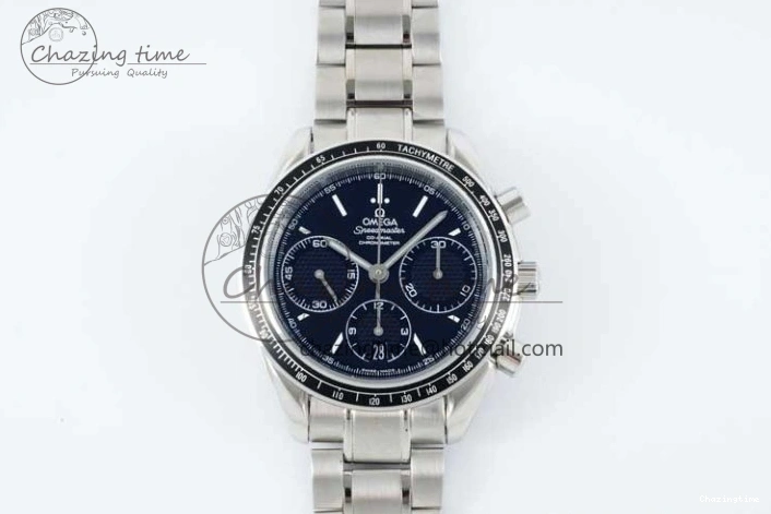 0217 Speedmaster Racing Master SS HKF Best Edition Black Dial on SS Bracelet A Versatile 7810